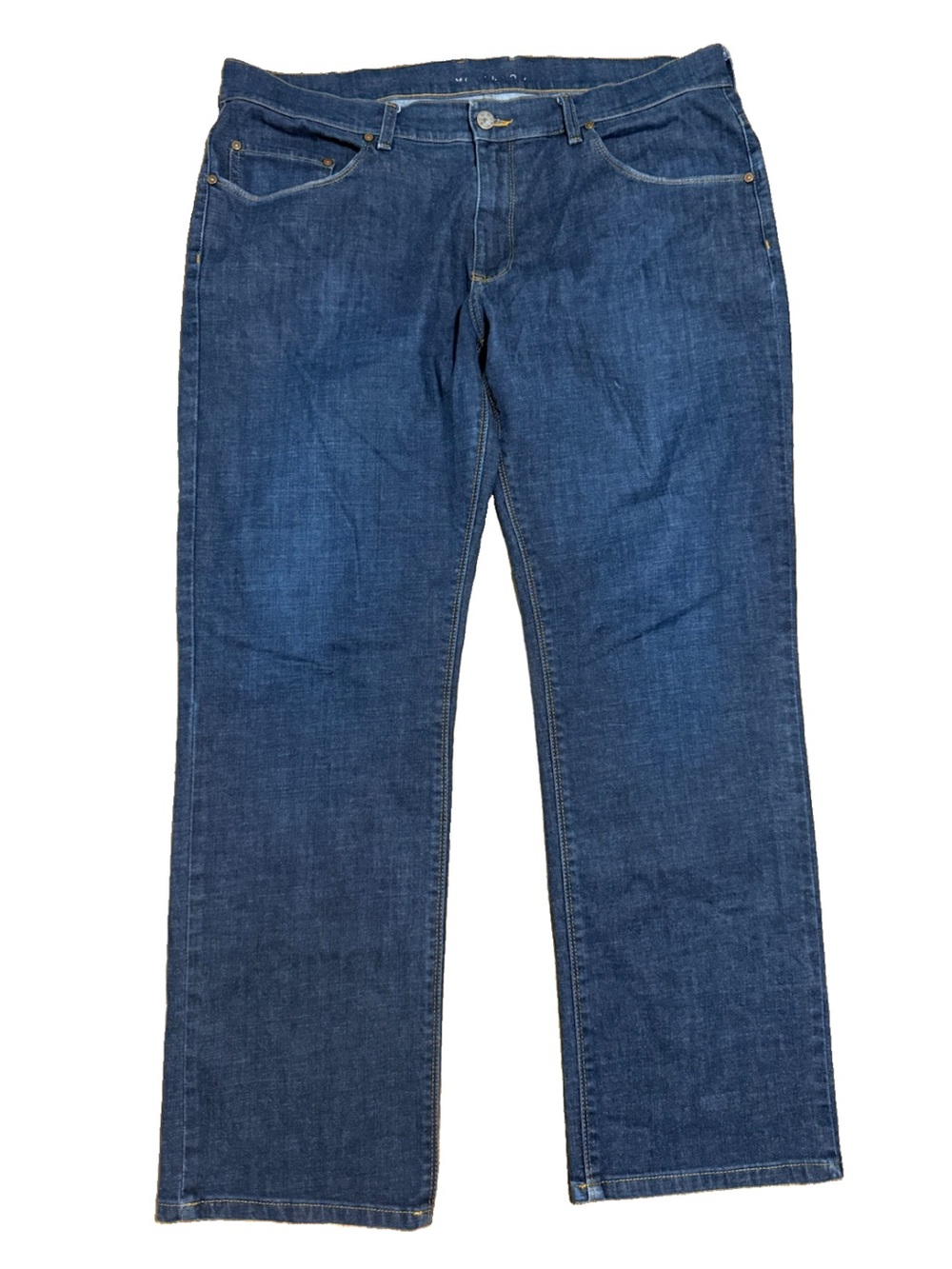 Mott & Bow Jeans Mens 38x32 Blue Straight Leg Stretch Crosby Denim Pants